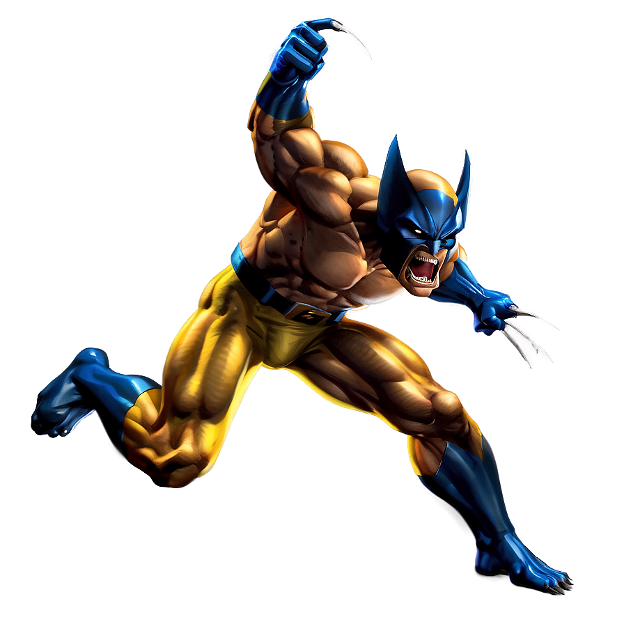 Wolverine Jump Attack Png 51 PNG image