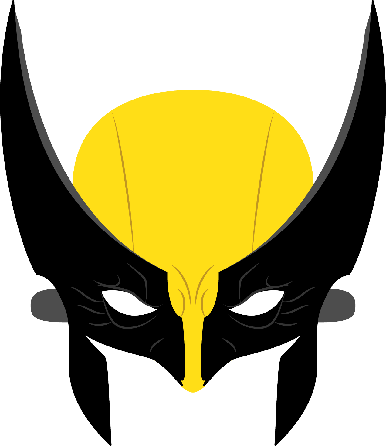 Wolverine Mask Icon PNG image