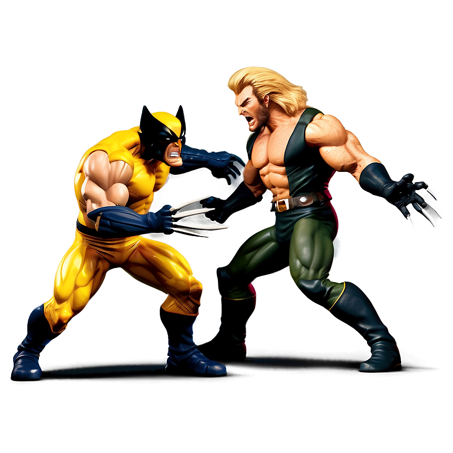Wolverine Vs Sabretooth Png Maw51 PNG image
