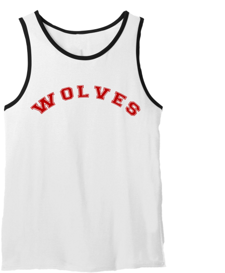 Wolves Team Sports Tank Top PNG image