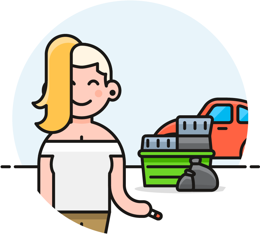 Woman Charging Electric Car Illustration PNG image