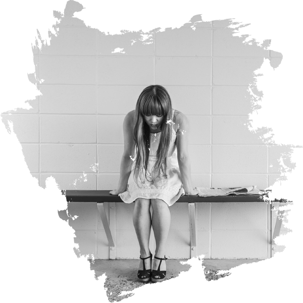 Woman Experiencing Anxiety PNG image