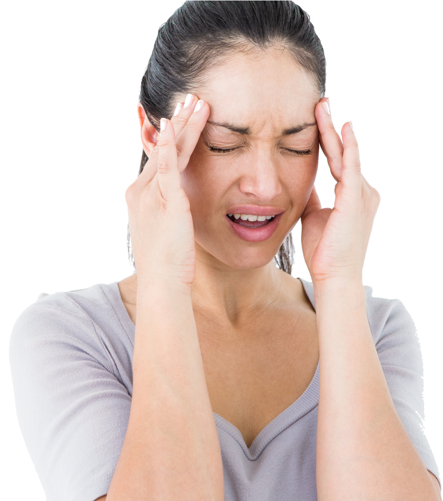 Woman Experiencing Headache PNG image