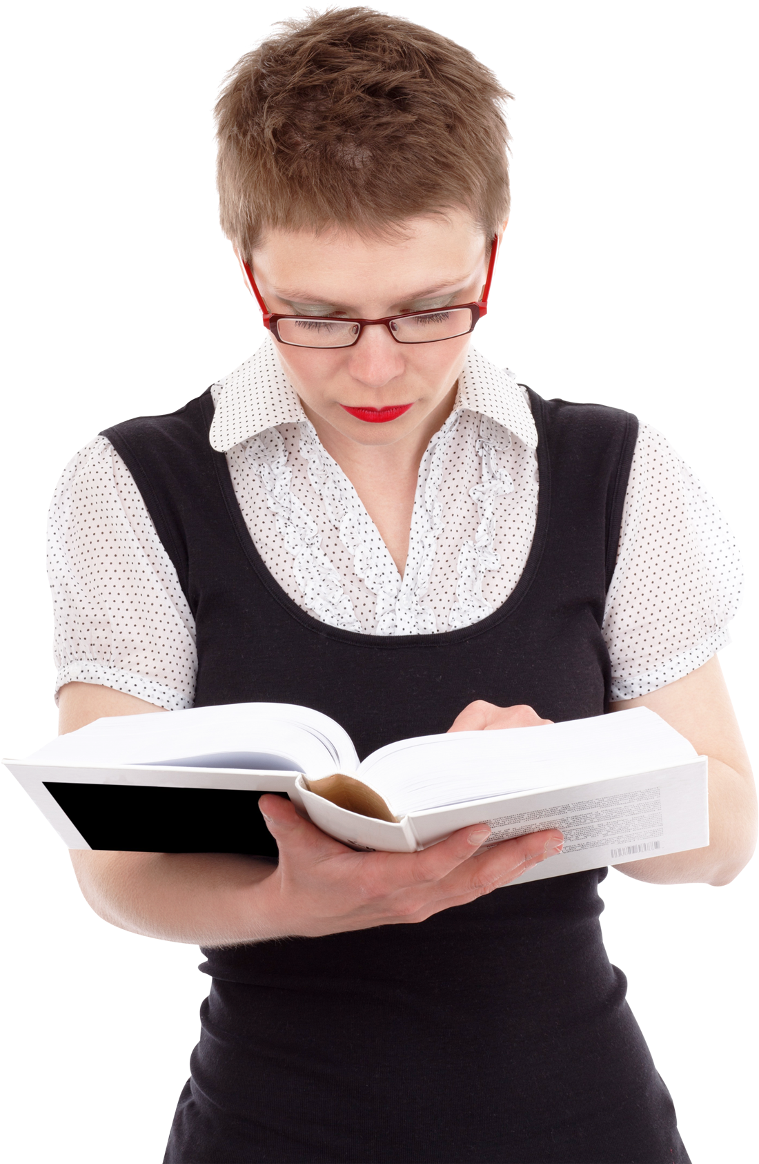 Woman Reading Book PNG image