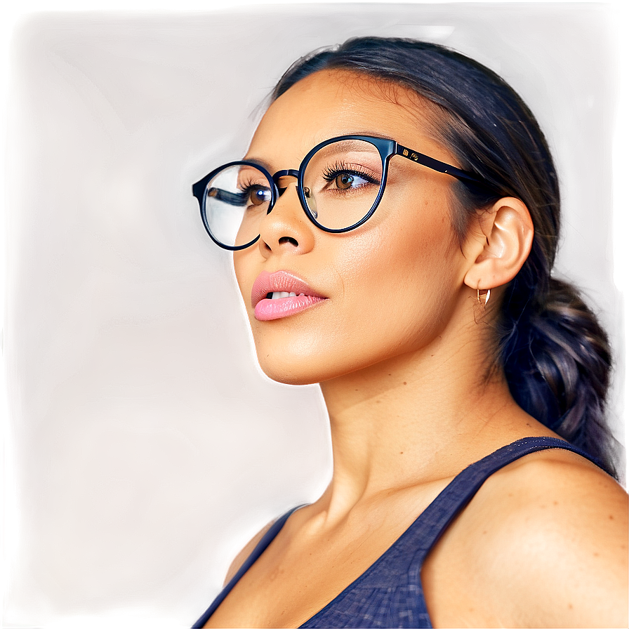 Woman Wearing Glasses Png Iwk PNG image