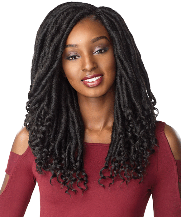 Womanwith Long Dreadlocks PNG image