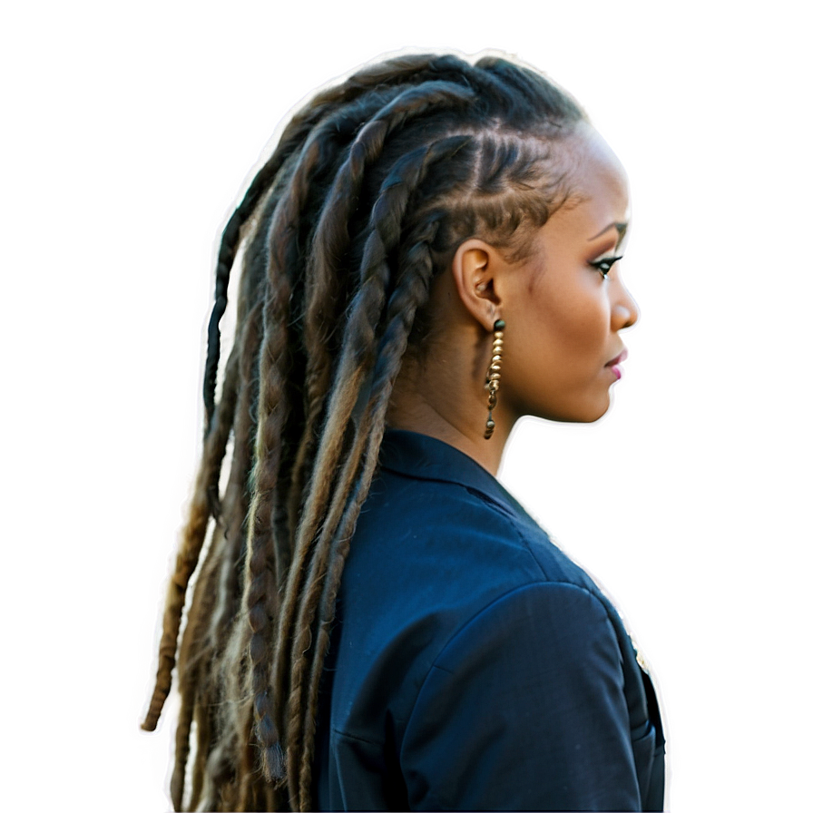 Women's Dreads Beauty Png Pce PNG image