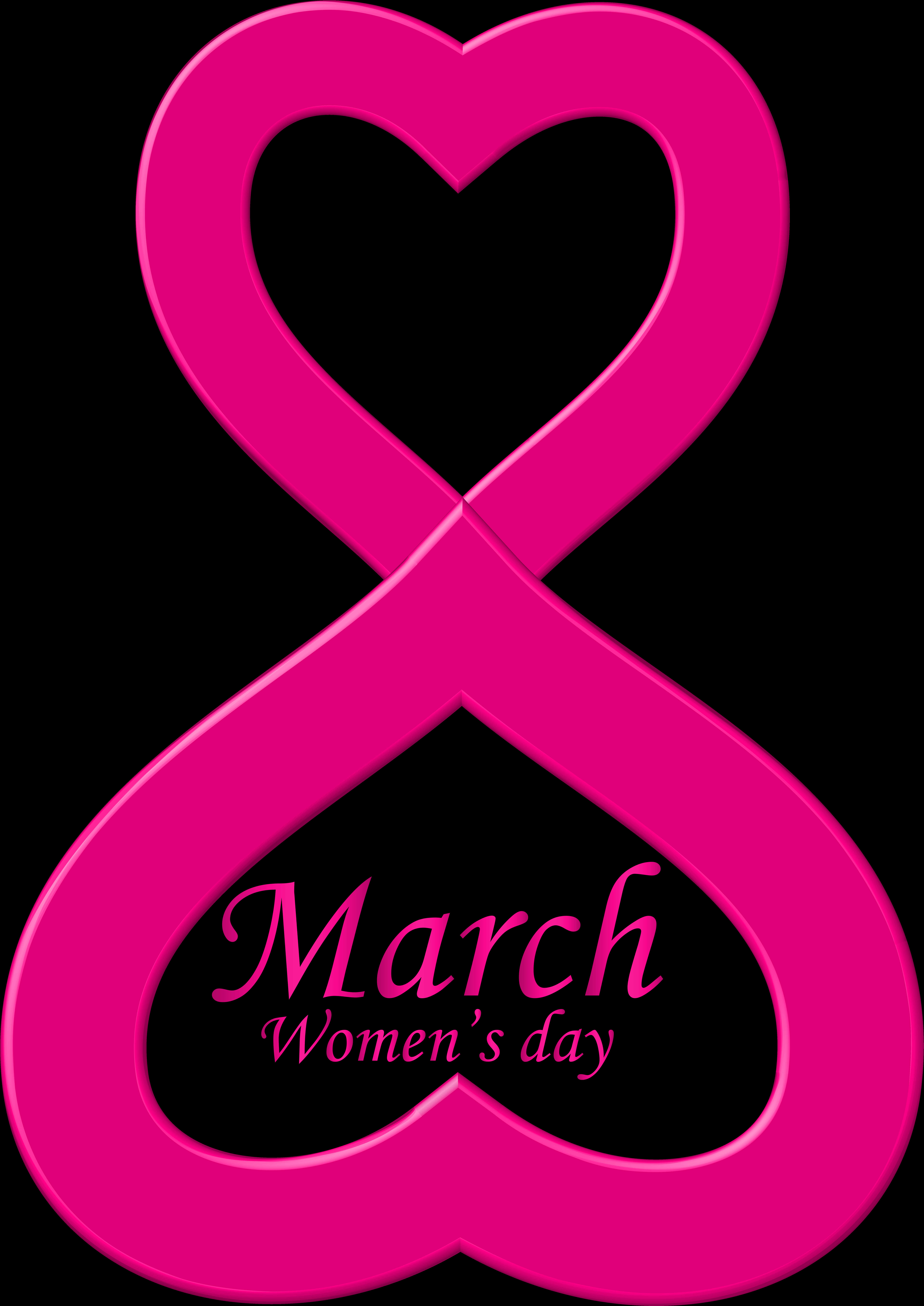 Womens Day Infinite Love Graphic PNG image