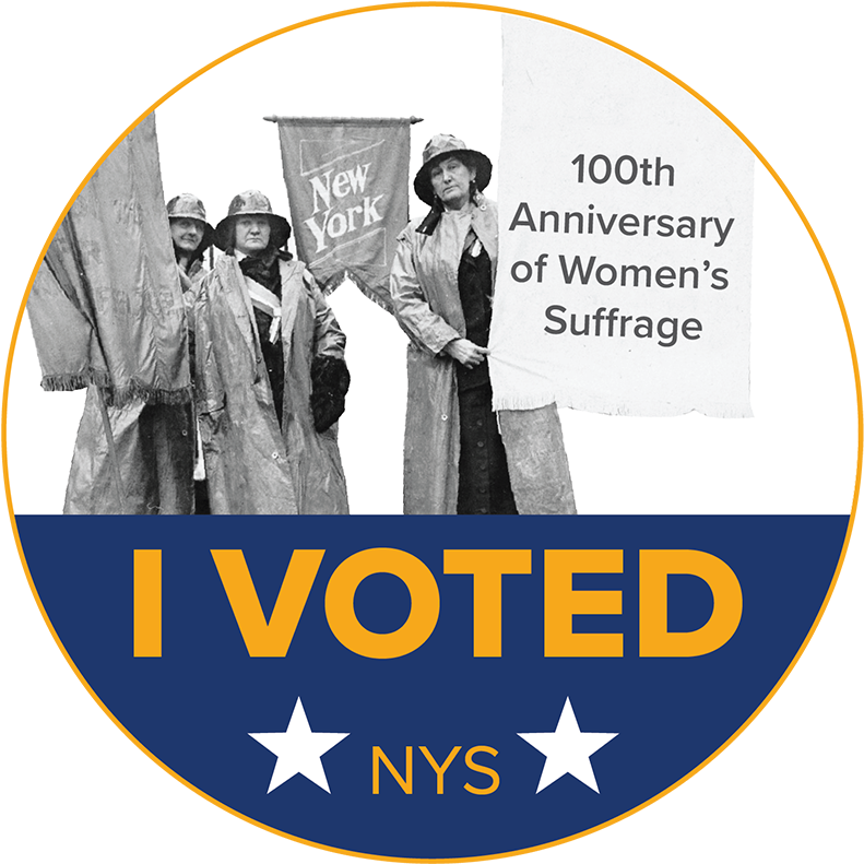 Womens Suffrage Anniversary Voting Sticker PNG image