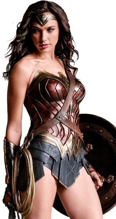 Wonder Woman Armor Pose PNG image