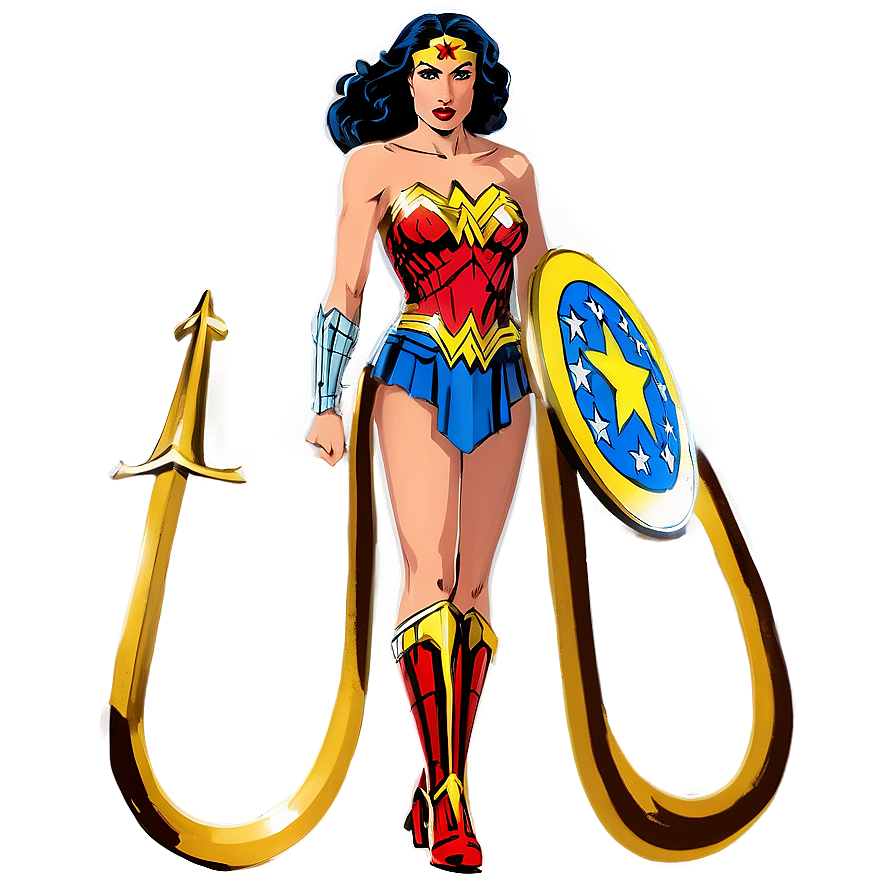 Wonder Woman Cartoon Png 05212024 PNG image