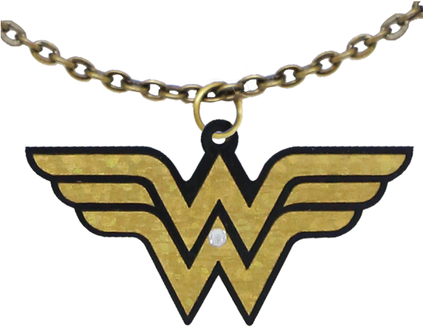 Wonder Woman Logo Pendant Necklace PNG image