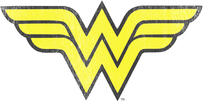 Wonder Woman Logo Yellow W PNG image
