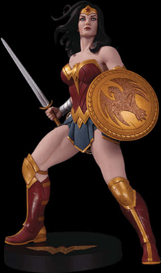 Wonder Woman Statue Collectible PNG image