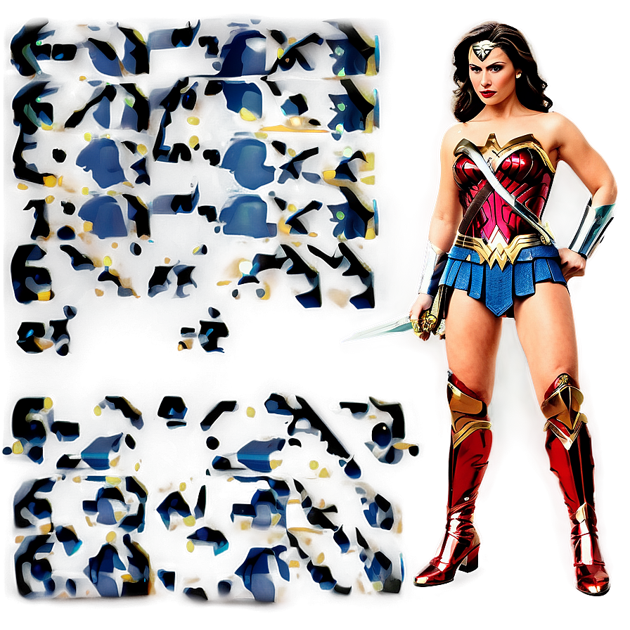 Wonder Woman Superhero Pose Png 05212024 PNG image