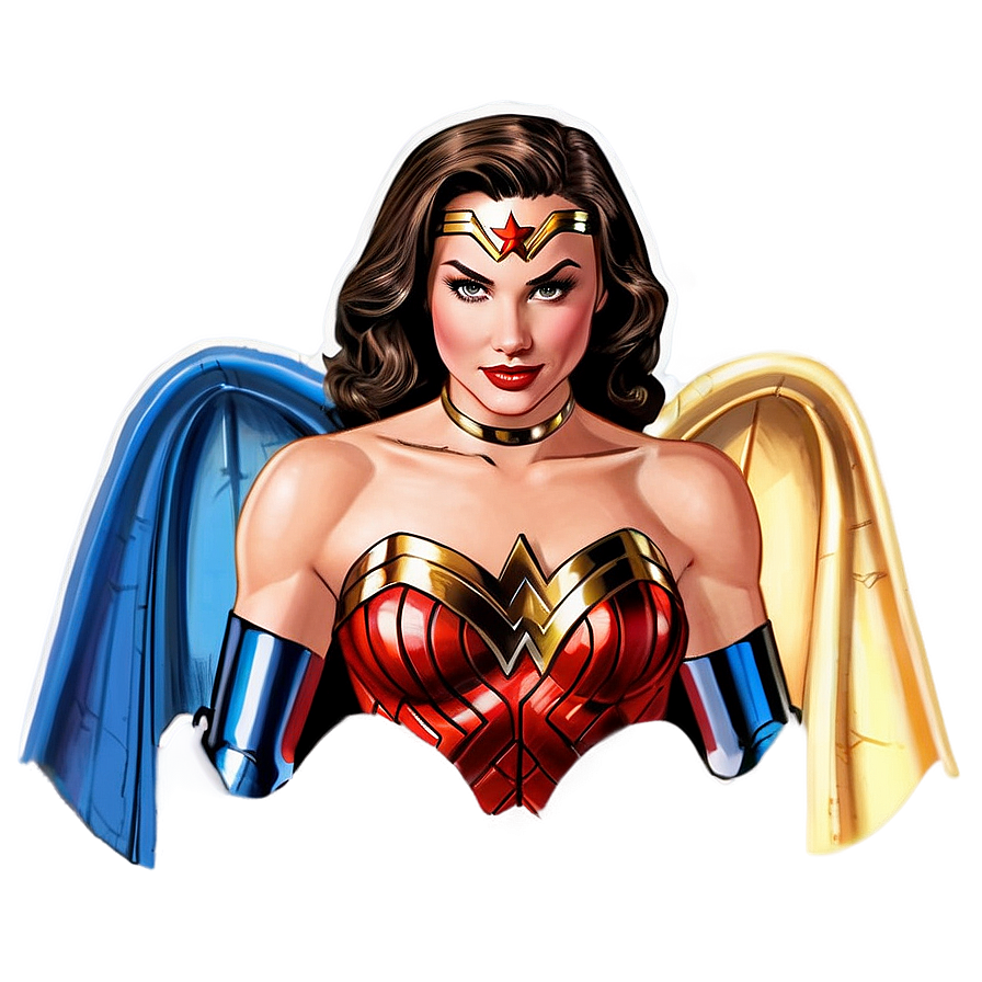 Wonder Woman With Cape Png 05212024 PNG image