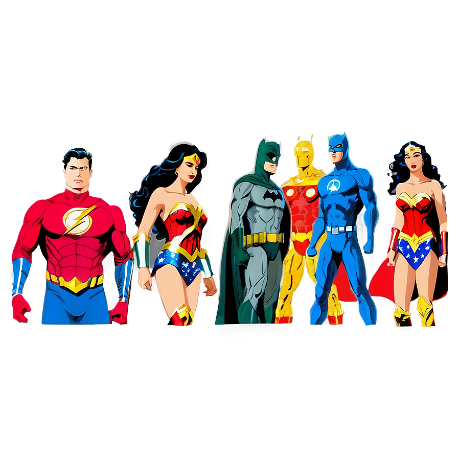 Wonder Woman With Justice League Png 05212024 PNG image