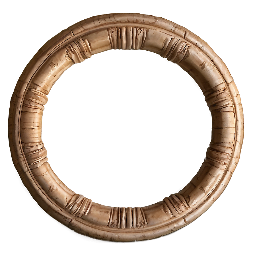 Wood Circle Frame Png 97 PNG image