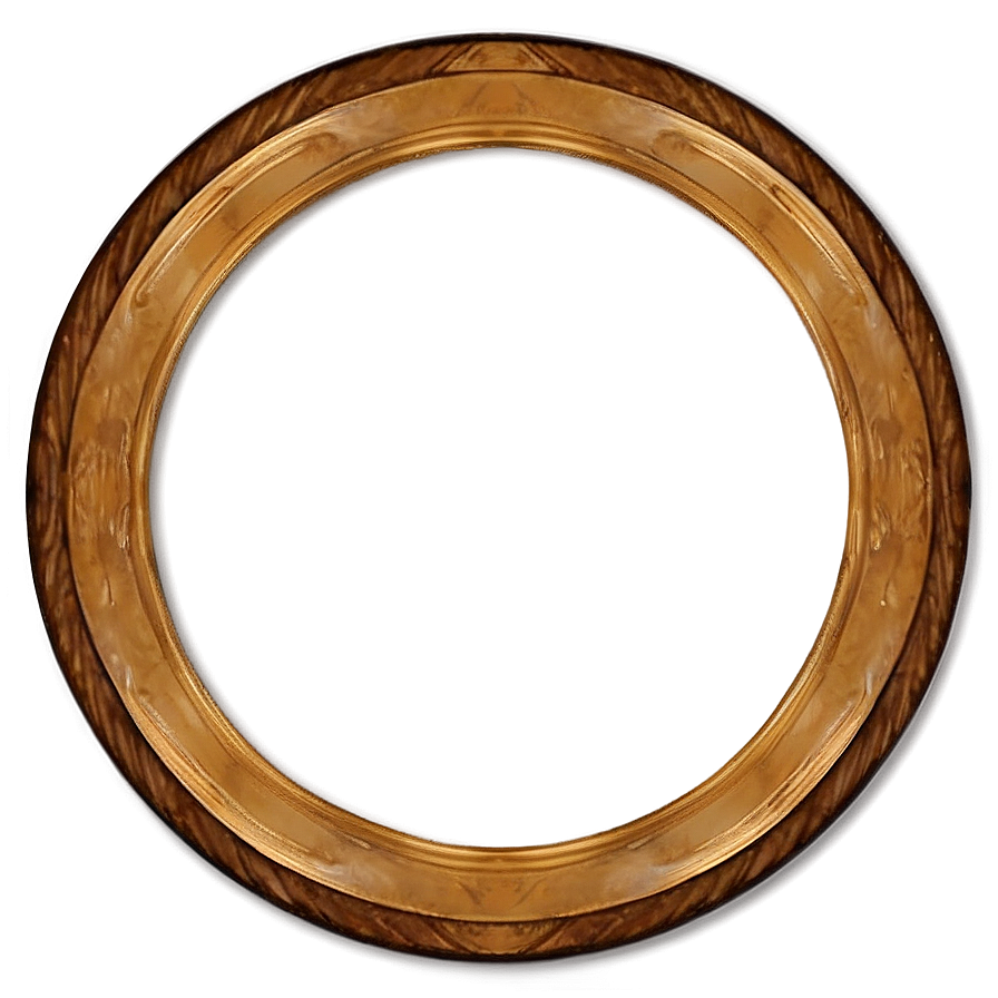 Wood Circle Frame Png Ryc PNG image