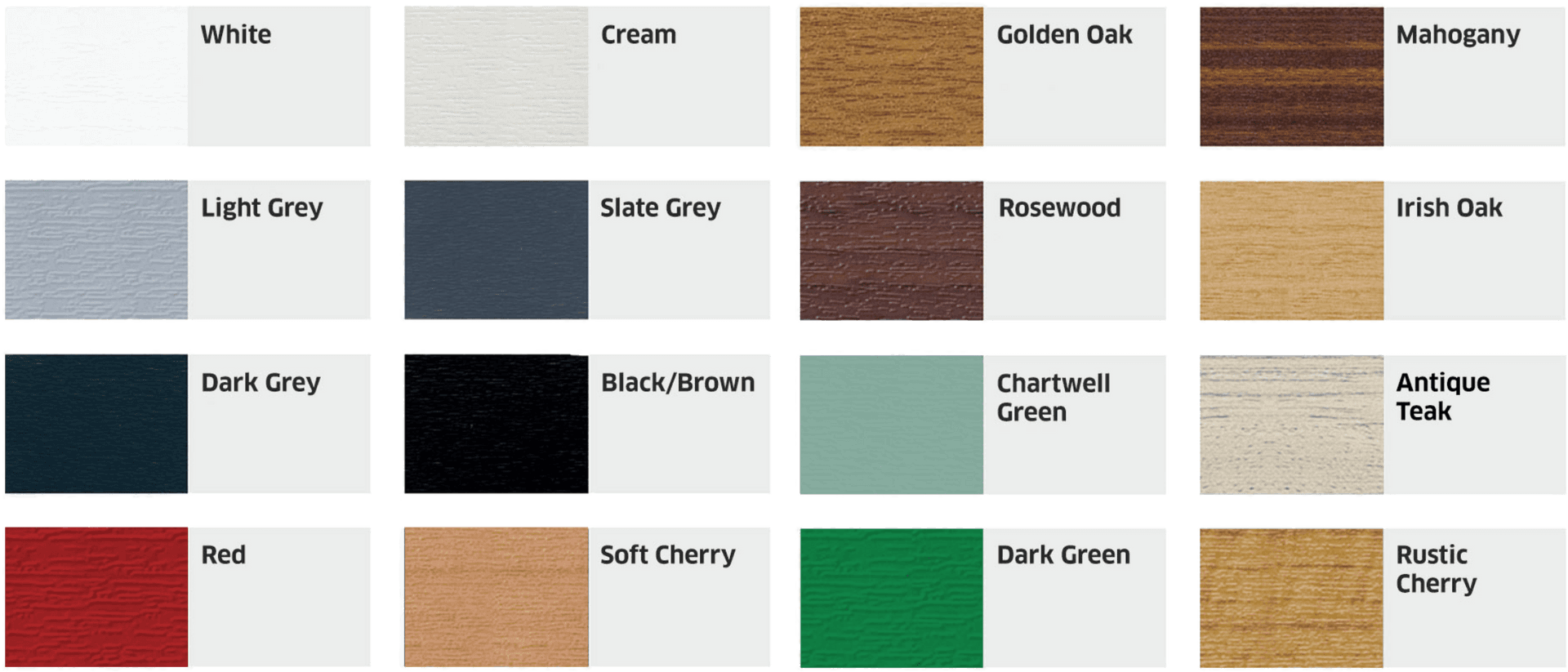 Wood Finish Samples Chart PNG image