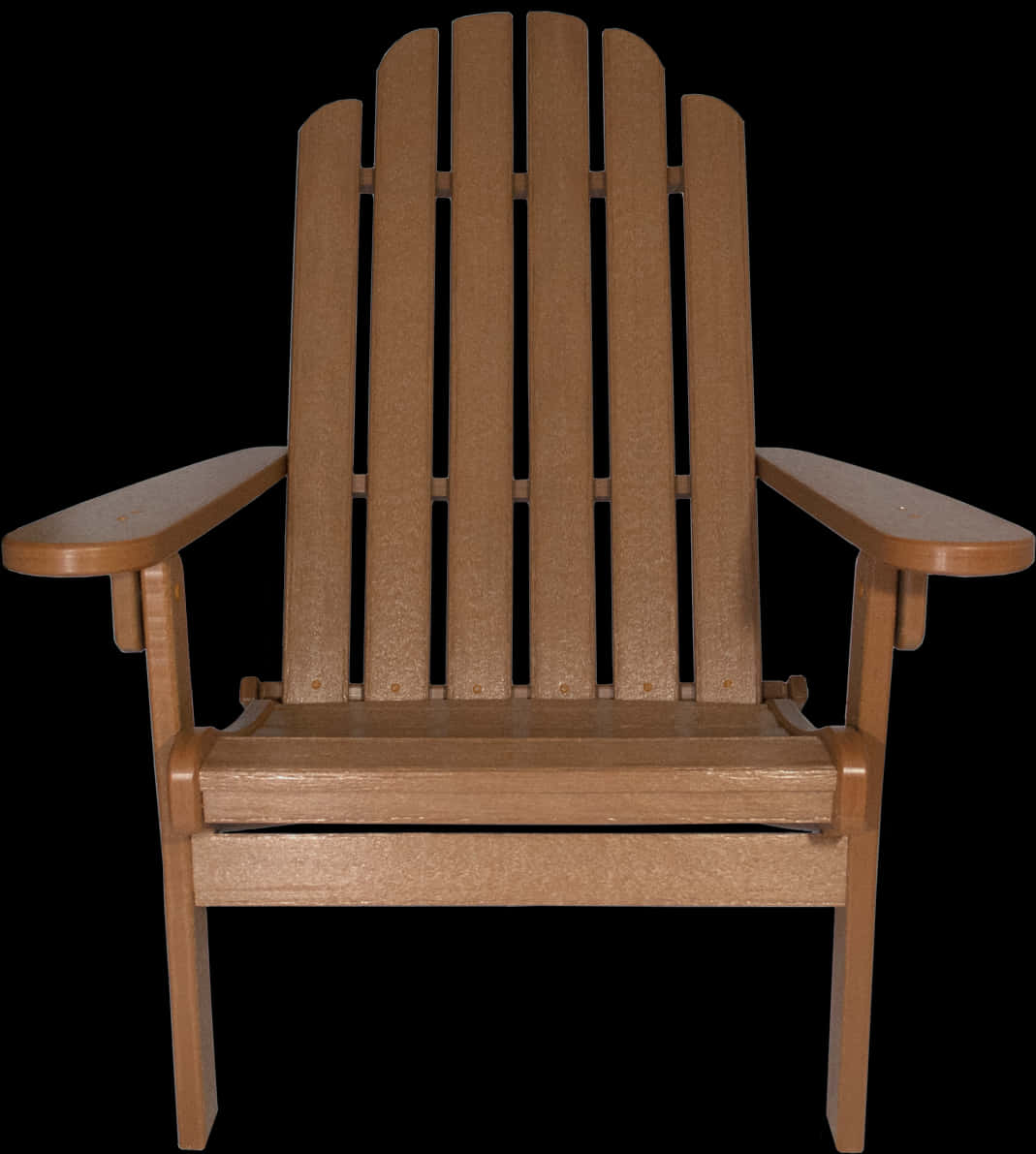 Wooden Adirondack Chair Isolated PNG image