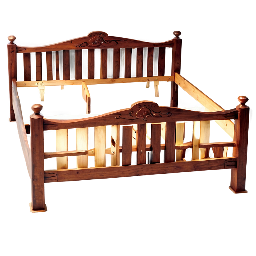 Wooden Bed Frame Png 05042024 PNG image