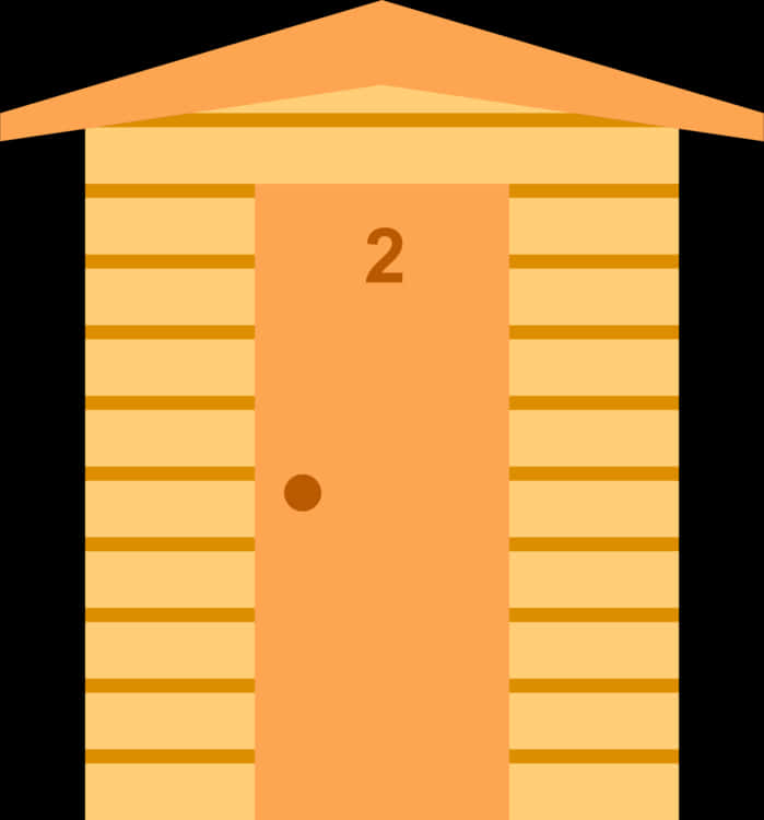 Wooden Beehive Number2 PNG image