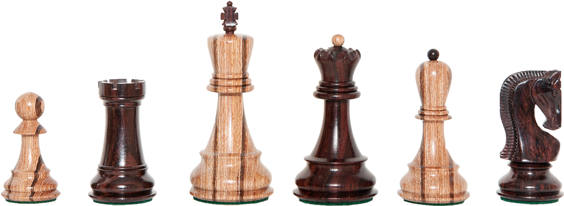 Wooden Chess Pieces Set PNG image