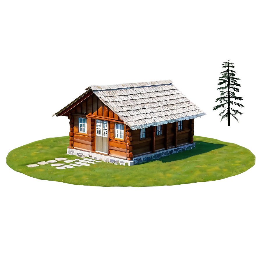 Wooden Cottage In The Woods Png Xql12 PNG image