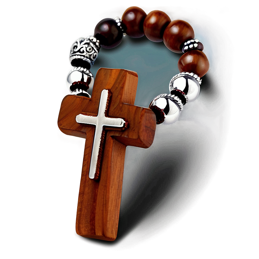 Wooden Cross Bracelet Png Uvr23 PNG image