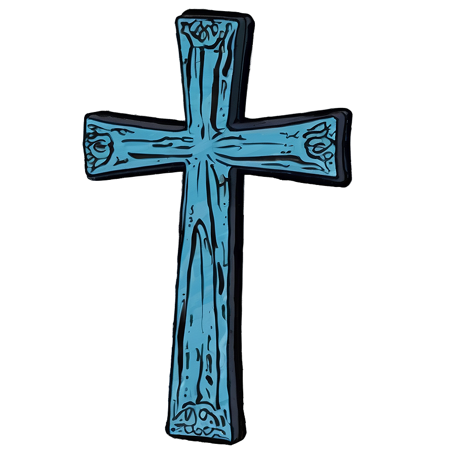 Wooden Cross Door Hanger Png 05252024 PNG image