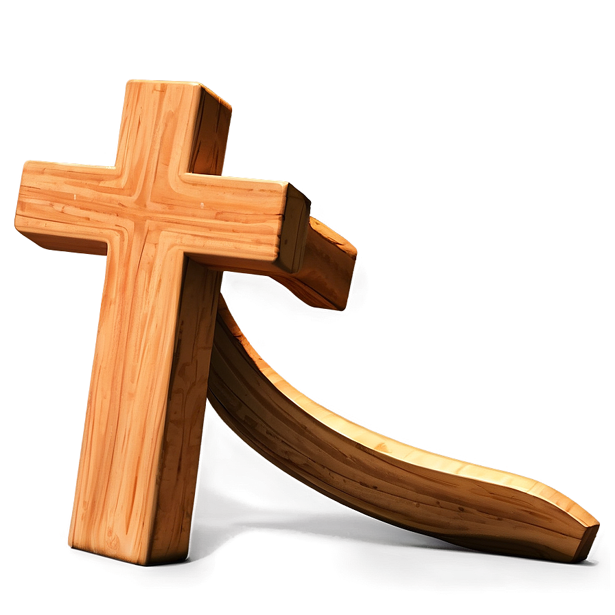 Wooden Cross For Grave Png 05252024 PNG image