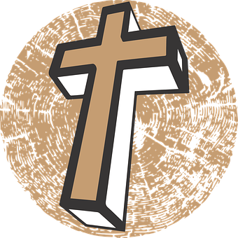 Wooden Cross Illustration PNG image