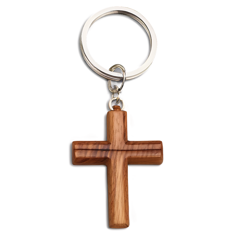 Wooden Cross Keychain Png 14 PNG image