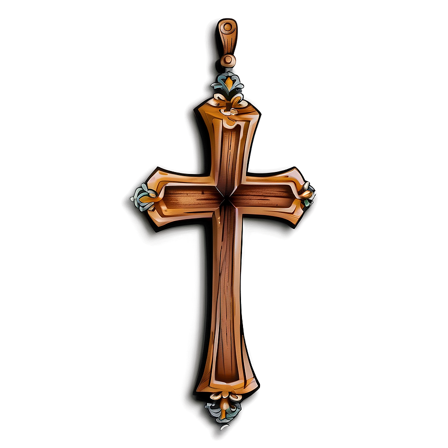 Wooden Cross Tattoo Design Png 05252024 PNG image