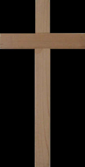 Wooden Crosson Black Background.jpg PNG image