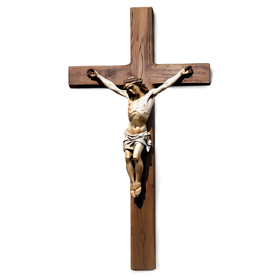 Wooden Crucifix Png 05252024 PNG image