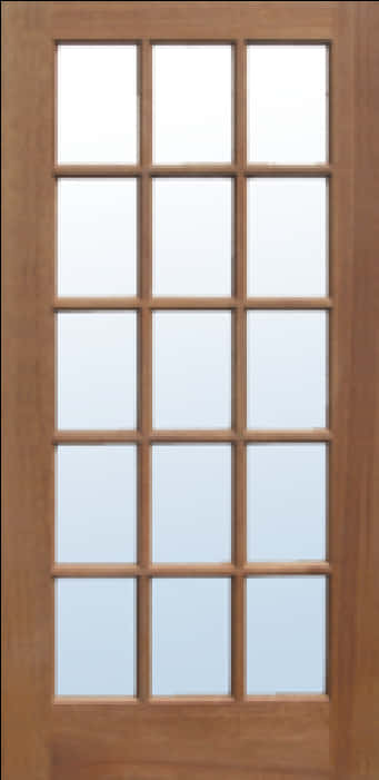 Wooden Doorwith Glass Panels.jpg PNG image