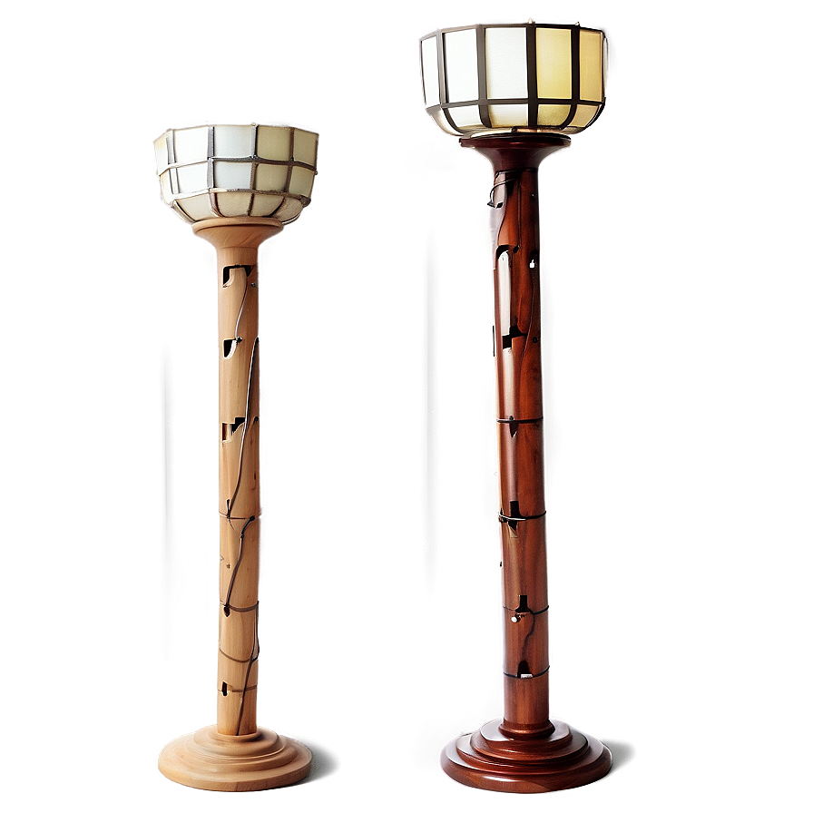 Wooden Floor Lamp Png Rra PNG image