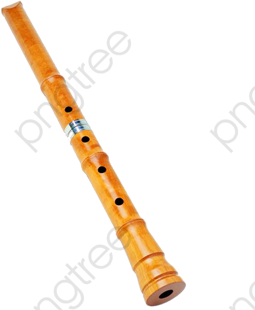 Wooden Flute Isolatedon Transparent Background PNG image