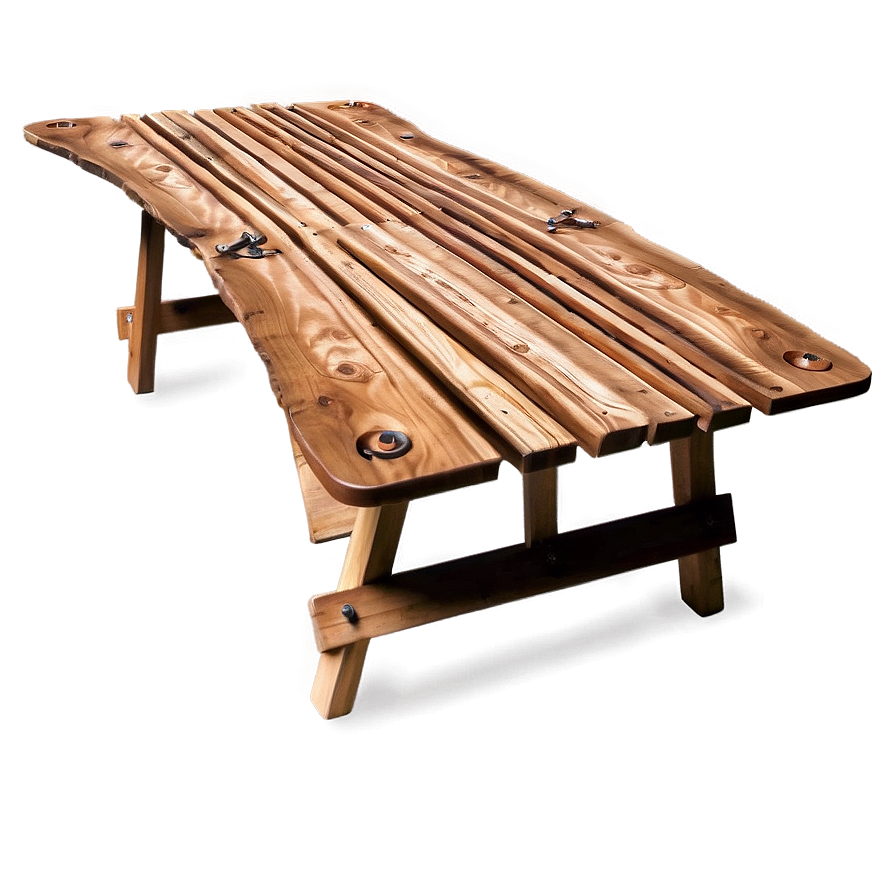 Wooden Folding Outdoor Table Png 06282024 PNG image