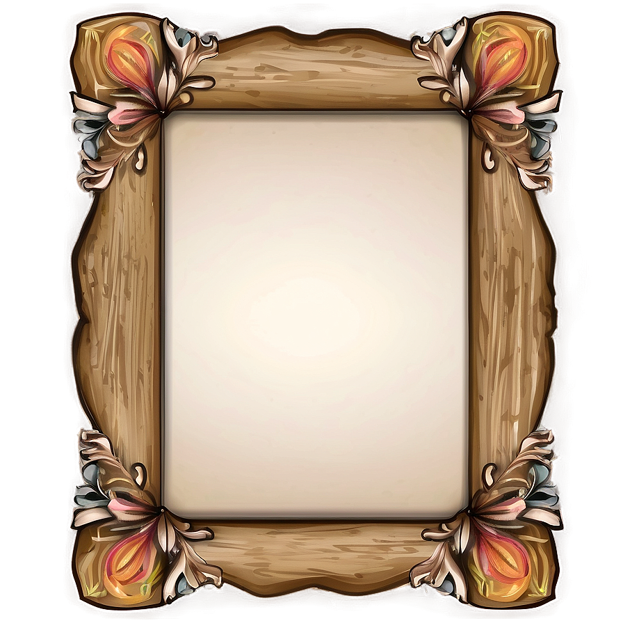 Wooden Frame Border Png 14 PNG image