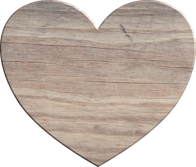Wooden Heart Texture PNG image