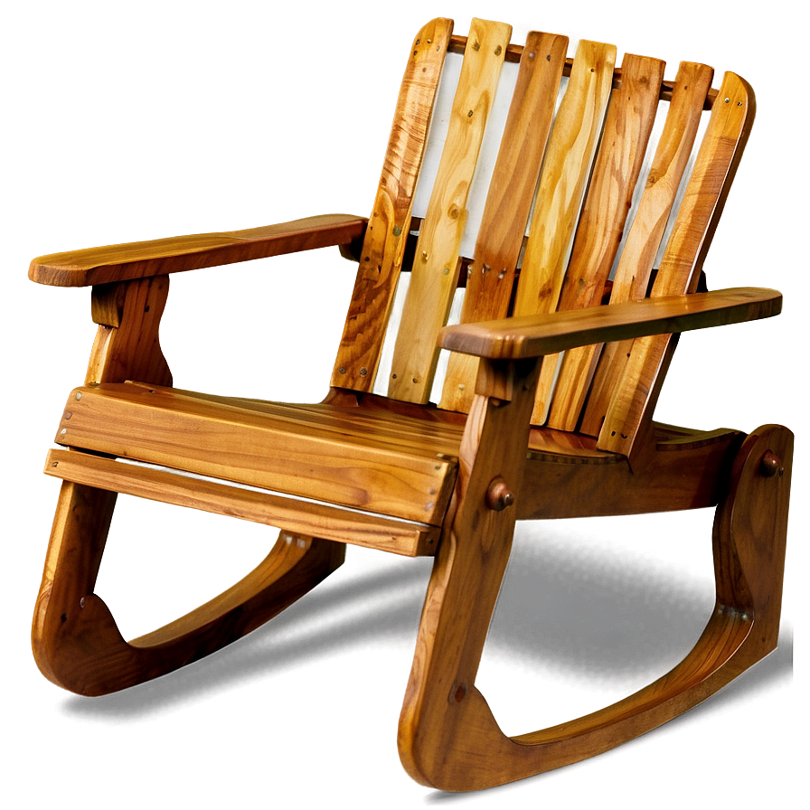 Wooden Lawn Chair Png 06132024 PNG image