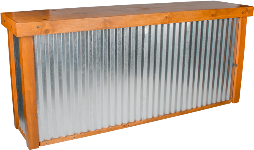 Wooden Metallic Radiator Cover PNG image