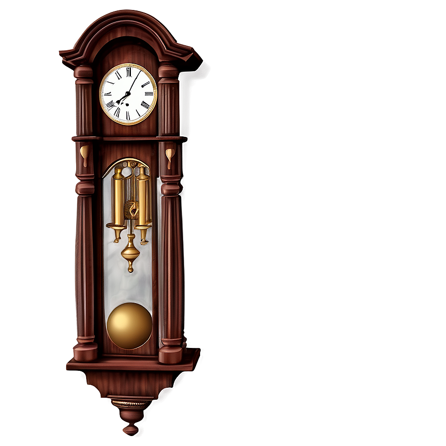 Wooden Pendulum Clock Png Xxo53 PNG image