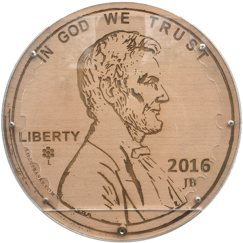 Wooden Penny Art2016 PNG image