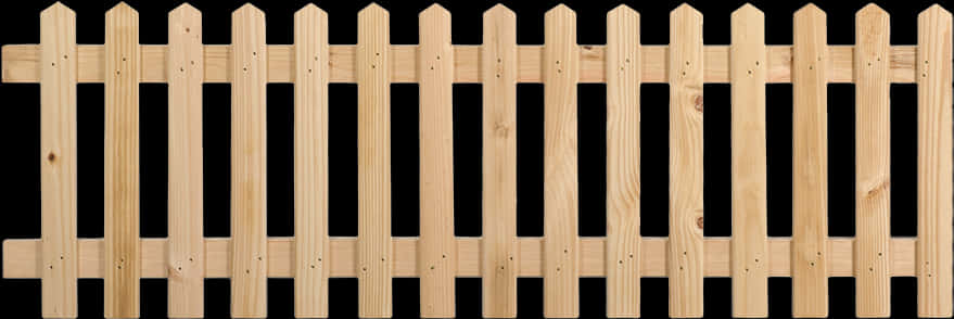 Wooden Picket Fence Isolated PNG image