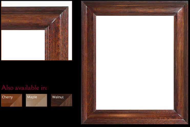 Wooden Picture Frame Variants PNG image