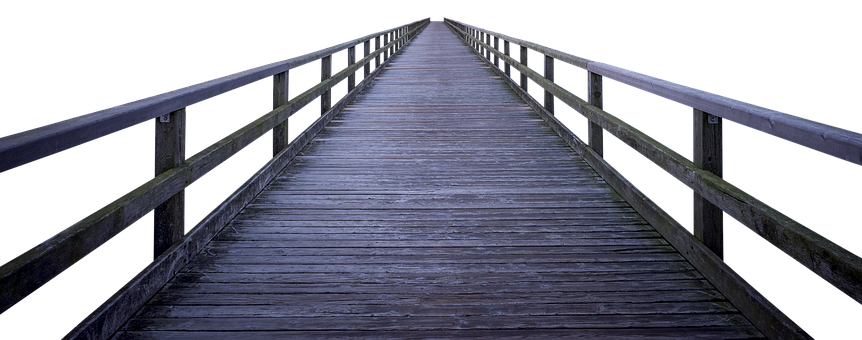 Wooden Pier Nighttime PNG image